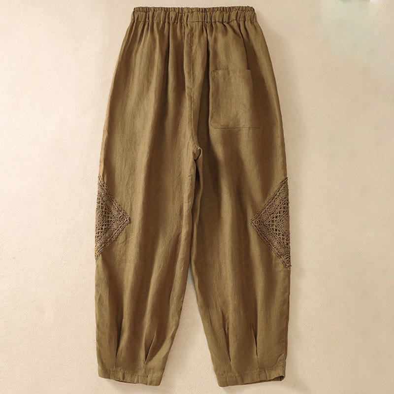 Buddha Stones Summer Women's Drawstring Harem Pants With Pockets - image 16