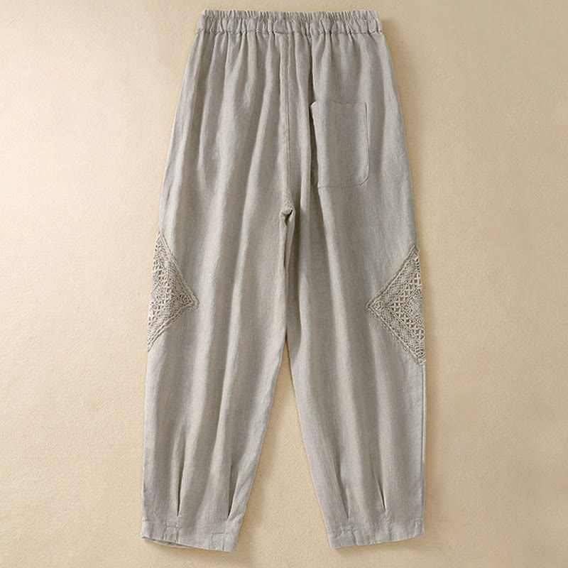 Buddha Stones Summer Women's Drawstring Harem Pants With Pockets - image 14