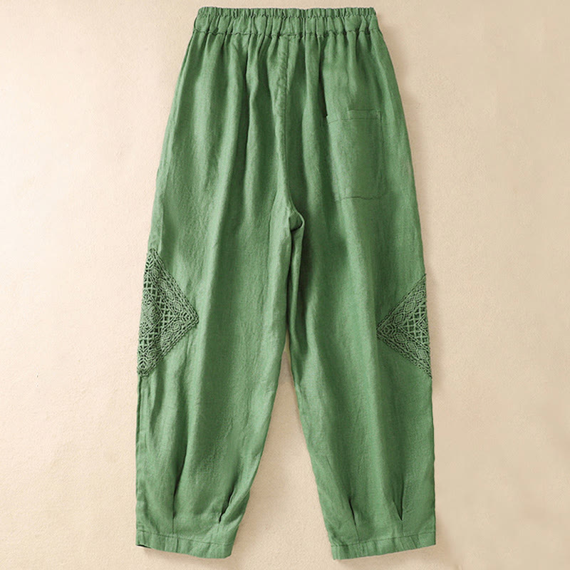 Buddha Stones Summer Women's Drawstring Harem Pants With Pockets - image 7