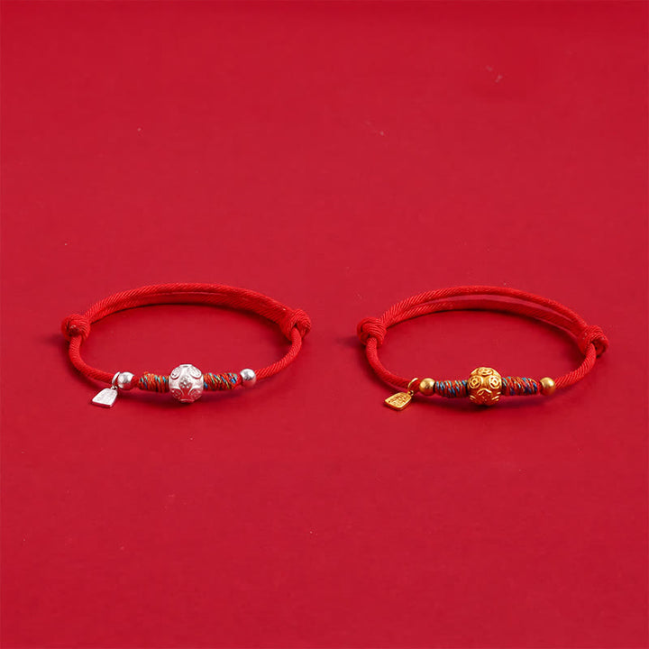 Buddha Stones 999 Sterling Silver Red String Protection Hand-Woven Bracelet - image 10