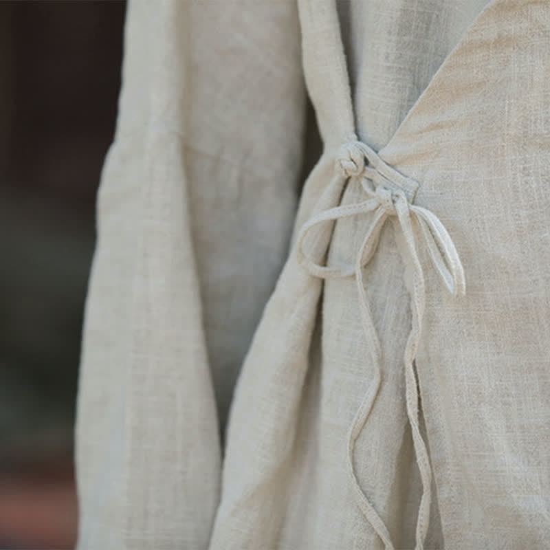 Buddha Stones Meditate Ramie Cotton Clothing - image 2