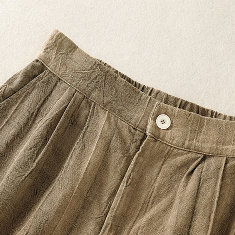 Buddha Stones Summer Casual Minimalist Solid Women's Shorts With Pocket - image 2