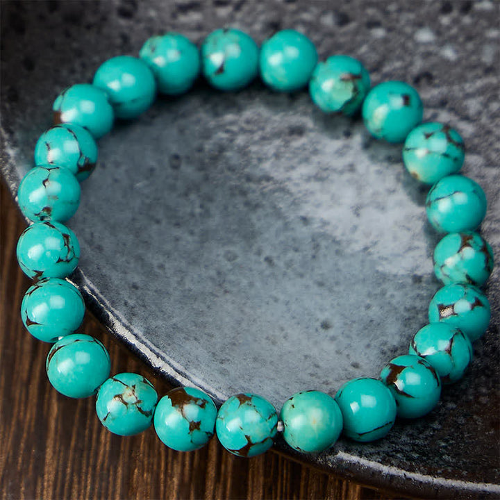 Buddha Stones Turquoise Beads Protection Bracelet - image 1