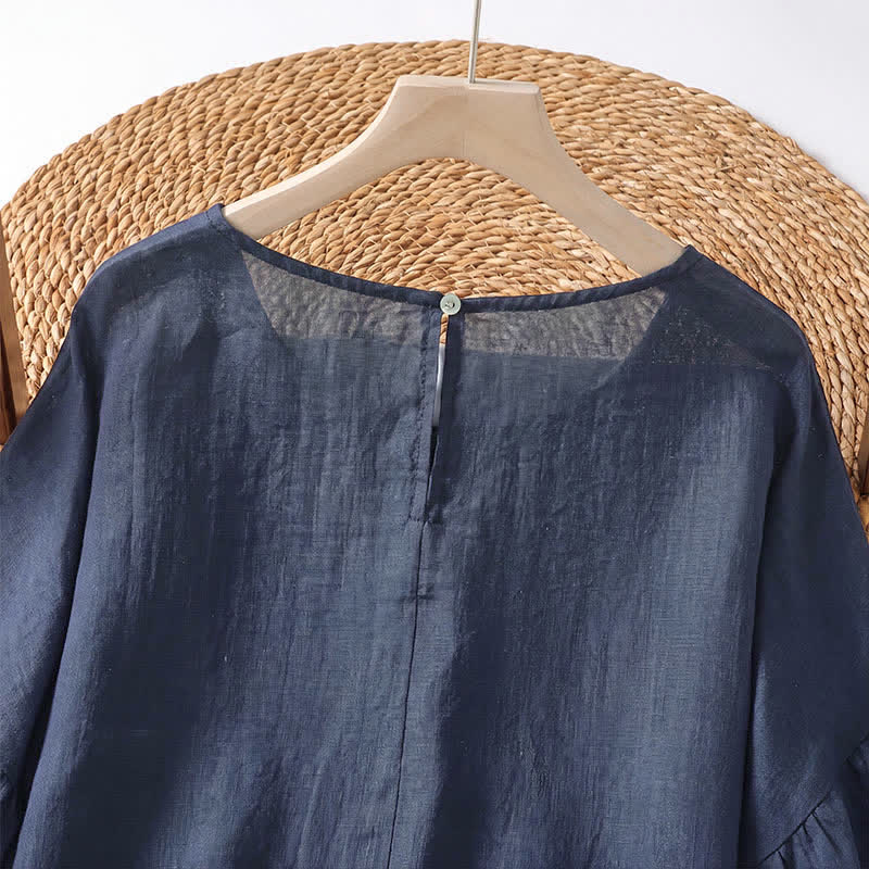 Buddha Stones Summer Casual Boho Floral Women's Short Sleeve T-Shirts - image 9