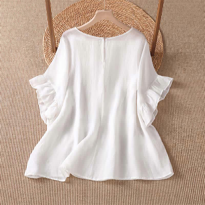 Buddha Stones Summer Casual Boho Floral Women's Short Sleeve T-Shirts - image 1