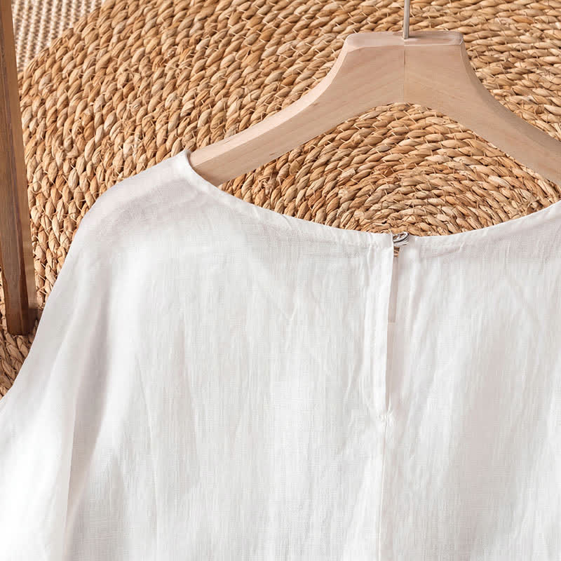 Buddha Stones Summer Casual Boho Floral Women's Short Sleeve T-Shirts - image 3
