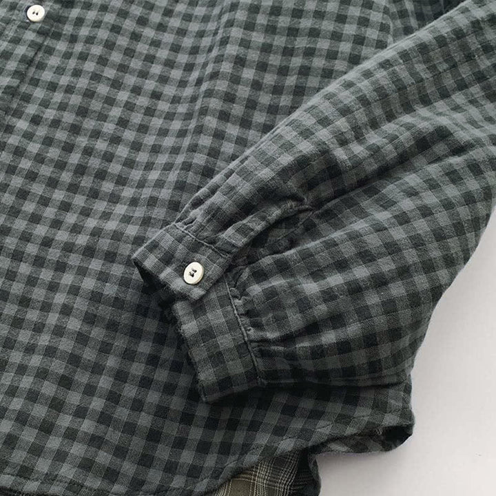 Buddha Stones Spring Fall Casual Vintage Button-Up Plaid Pattern Women's Long Sleeve Shirts - image 16