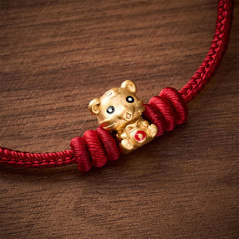 Buddha Stones Tiger Money Bag Red String Luck Braided Rope Bracelet - image 12