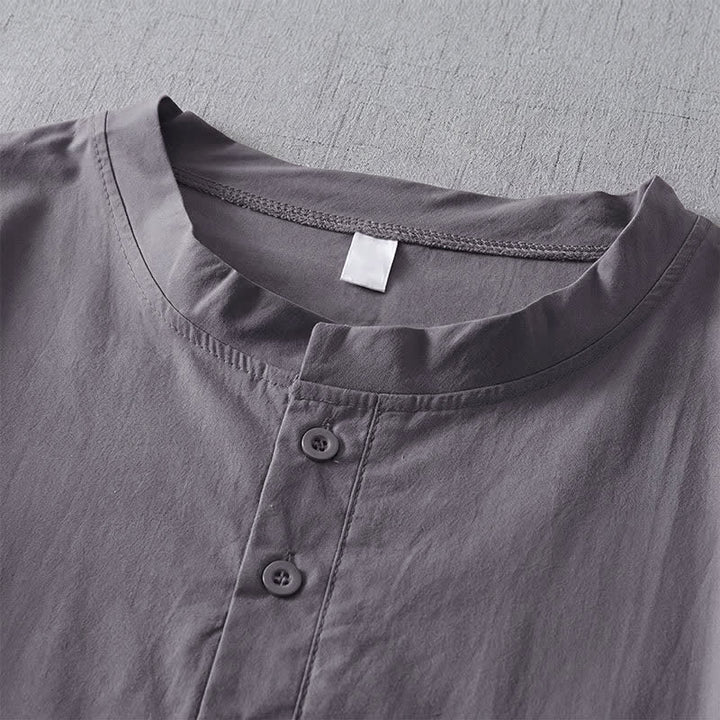 Buddha Stones Fall Simple Button-Up Solid Women's Long Sleeve Shirts With Pocket - image 1