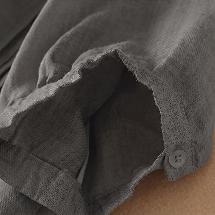 Buddha Stones Summer Classic Simple Button-Up Solid Women's Short Sleeve Shirts - image 25