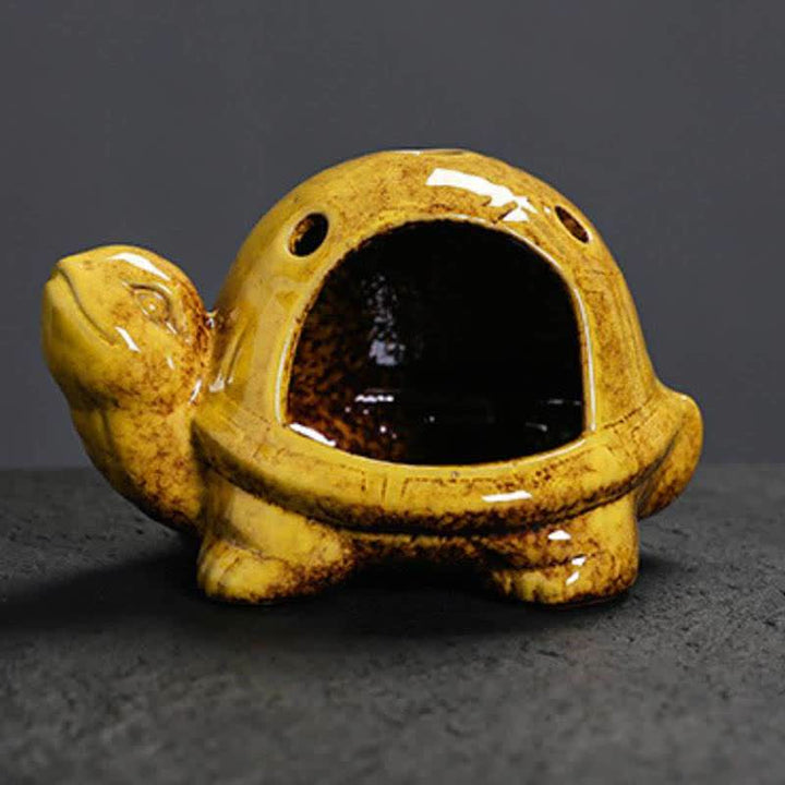 Buddha Stones Ceramic Turtle Endurance Incense Burner - image 3