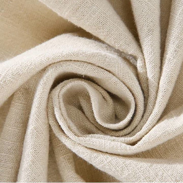 Buddha Stones Spring Fall Tang Style Mandarin Collar Solid Ramie Shirt Pants Men's Meditation Cloth With Pockets - image 8