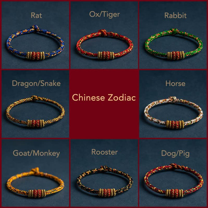 Buddha Stones Tibet Handmade Luck Strength Braided String Bracelet - image 3