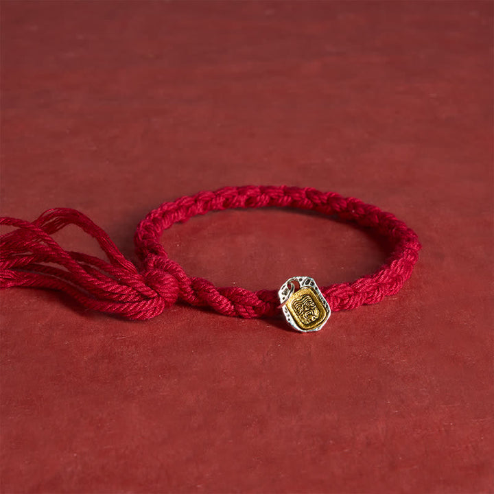Buddha Stones Copper Accent Red String Harmonic Connection Bracelet - image 4