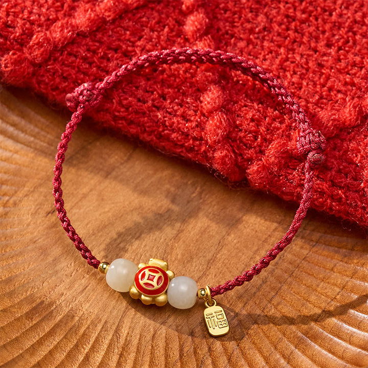 Buddha Stones Turtle Red String Hand-Woven Strength Bracelet - image 4