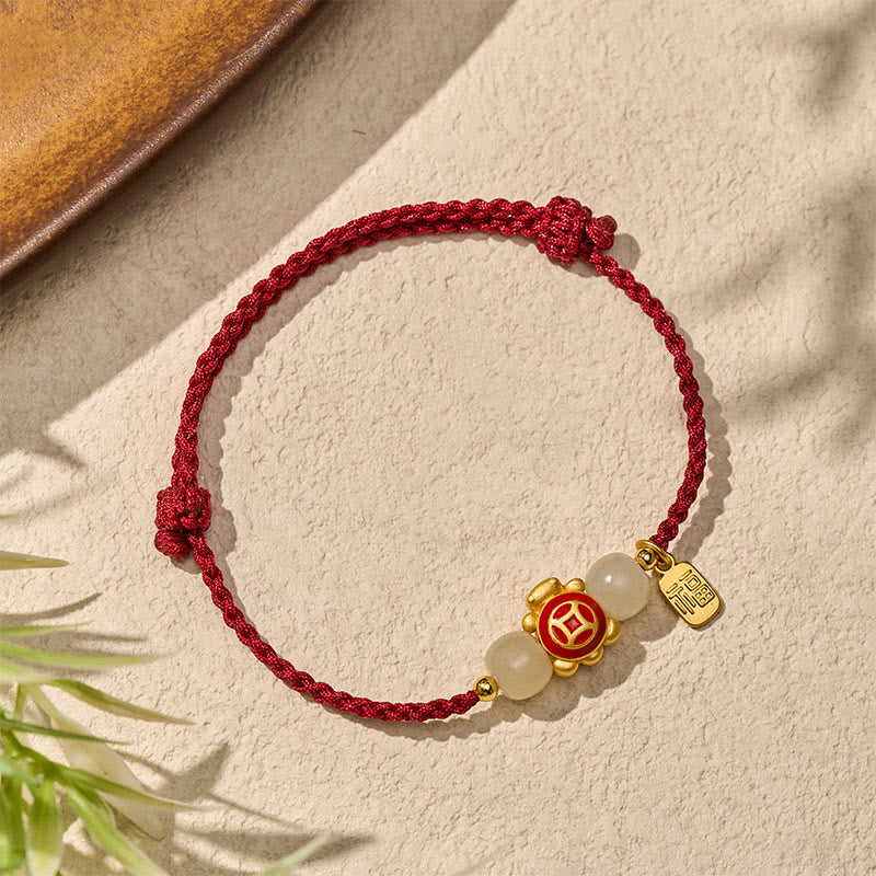 Buddha Stones Turtle Red String Hand-Woven Strength Bracelet - image 2