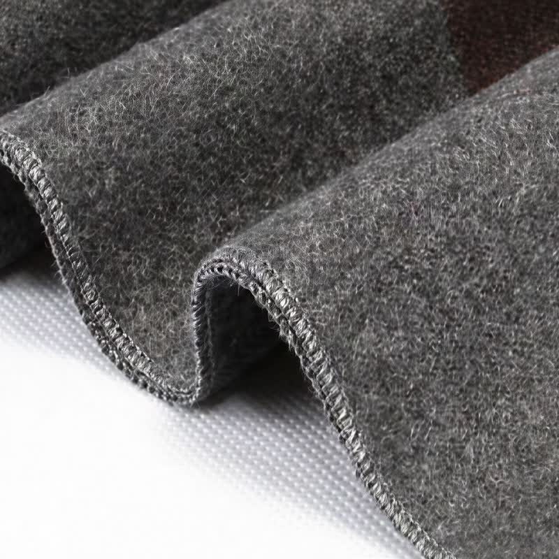 Buddha Stones Fall Winter Urban Stripe Tassel Warm Wrap Men's Scarf - image 15