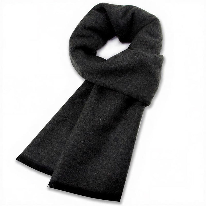 Buddha Stones Fall Winter Classic Grey Plaid Fringe Cozy Men's Scarf - DarkGray - image 17
