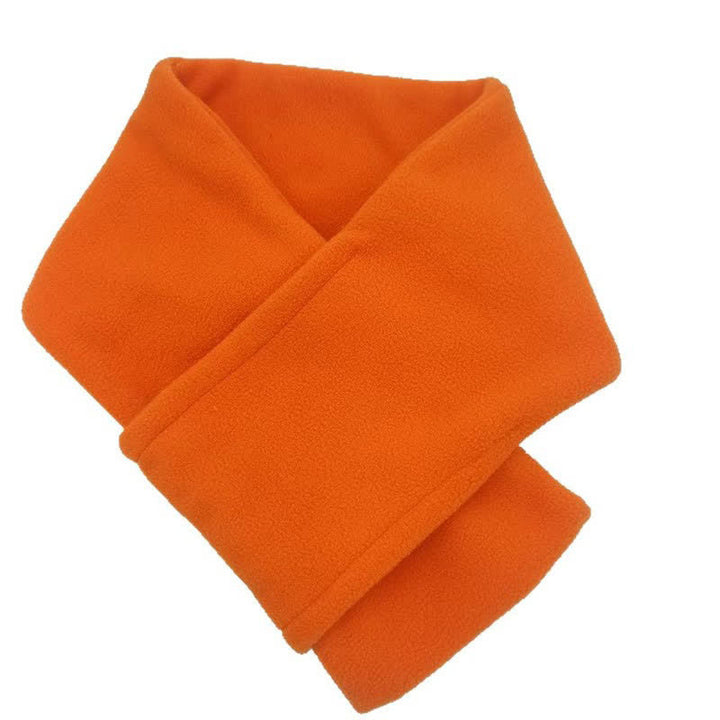Buddha Stones Fall Winter Plush Cross Front Neck Warmer Minimalist Men's Scarf - image 24