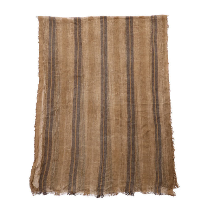Buddha Stones Spring Fall Relaxed Gauzy Striped Travel Ready Men's Scarf - image 7