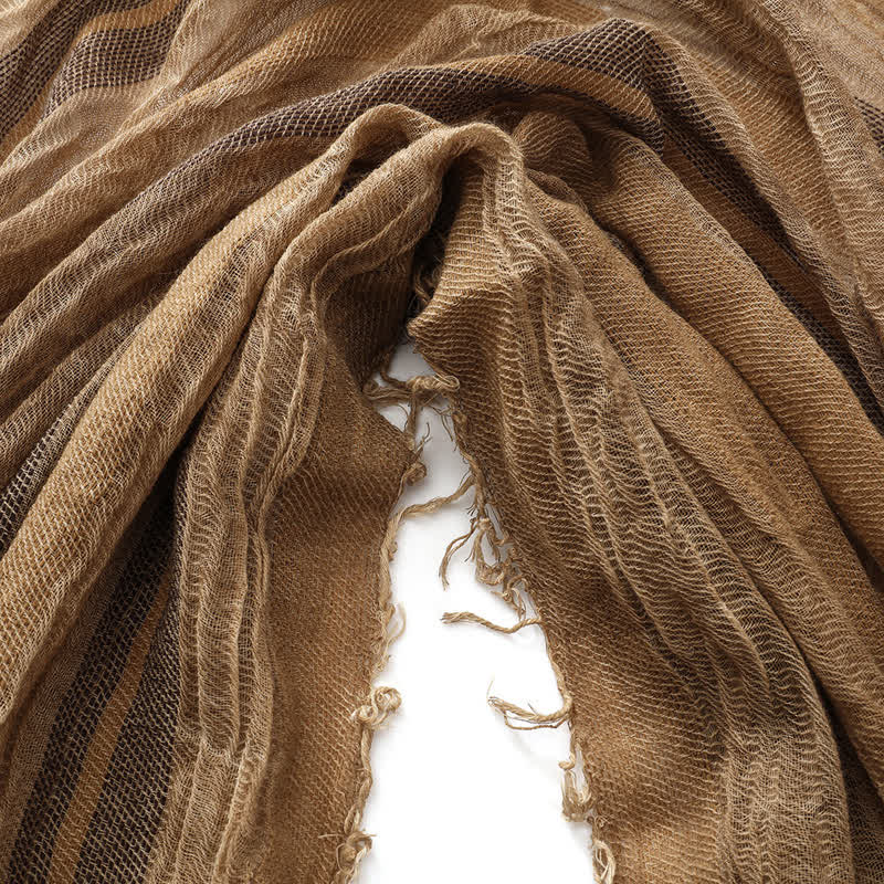 Buddha Stones Spring Fall Relaxed Gauzy Striped Travel Ready Men's Scarf - image 8