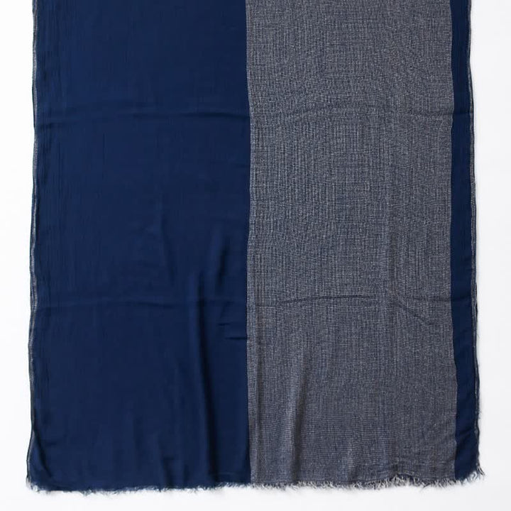 Buddha Stones Spring Fall Two-Colored Woven Tassel Men's Scarf - image 3