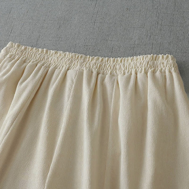 Buddha Stones Spring Summer Casual Drawstring Solid Capri Pants Women's Wide Leg Pants With Pocket - image 10