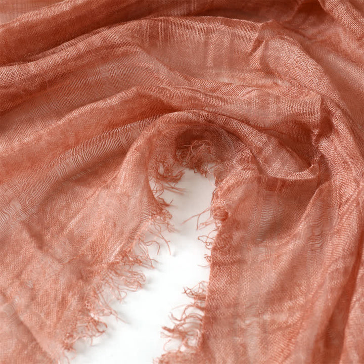 Buddha Stones Spring Fall Textured Checked Draped Men's Scarf - image 4
