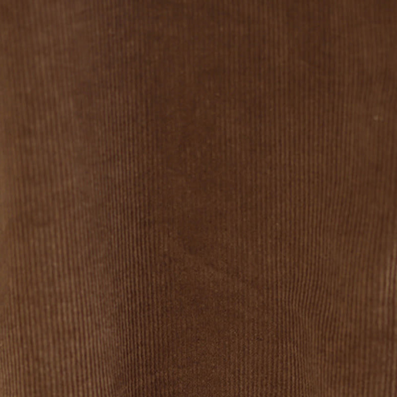 Buddha Stones Fall Winter Retro Simple Solid Corduroy Scoop Neck Women's Winter Sleeveless Dress With Pockets - image 10