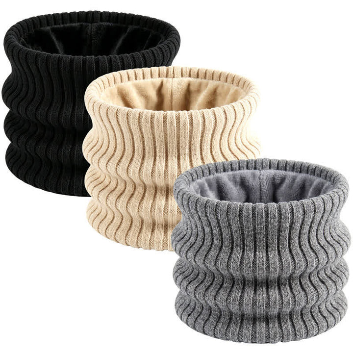 Buddha Stones Winter Ribbed Knit Fleece Lined Neck Gaiter Men's Scarf - image 0