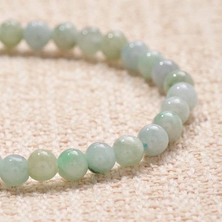 Buddha Stones Jade LUCKY Letters Beads Abundance Bracelet - image 4