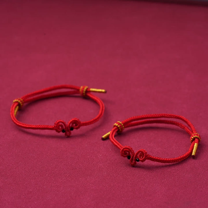 Buddha Stones Hand-Woven Red String Goat Luck Bracelet - image 2