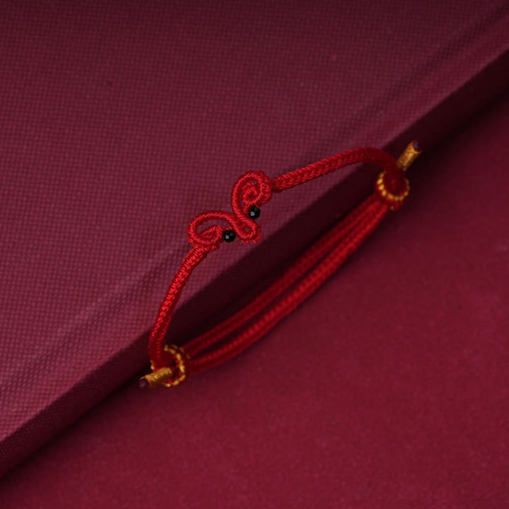 Buddha Stones Hand-Woven Red String Goat Luck Bracelet - image 1