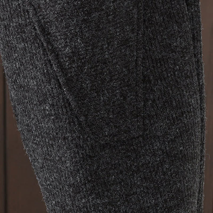 Buddha Stones Winter Casual Solid Cotton Ankle Pants Women's Tapered Pants With Pocket - image 11
