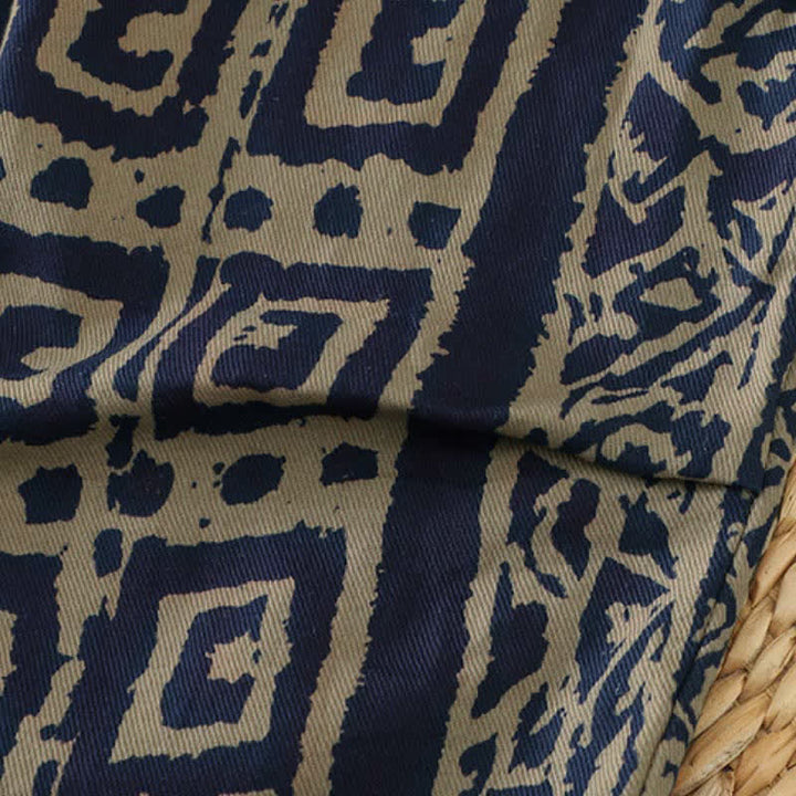 Buddha Stones Spring Casual Vintage Open Front Geometric Women's Kimono With Pocket - image 12