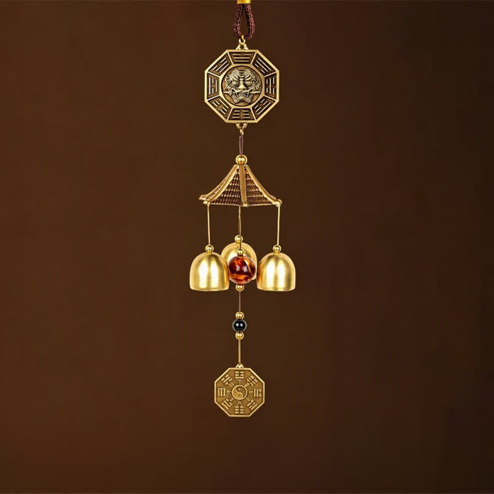 Buddha Stones Pi Xiu Bagua Gourd Coin Wealth Bells & Chimes - image 10