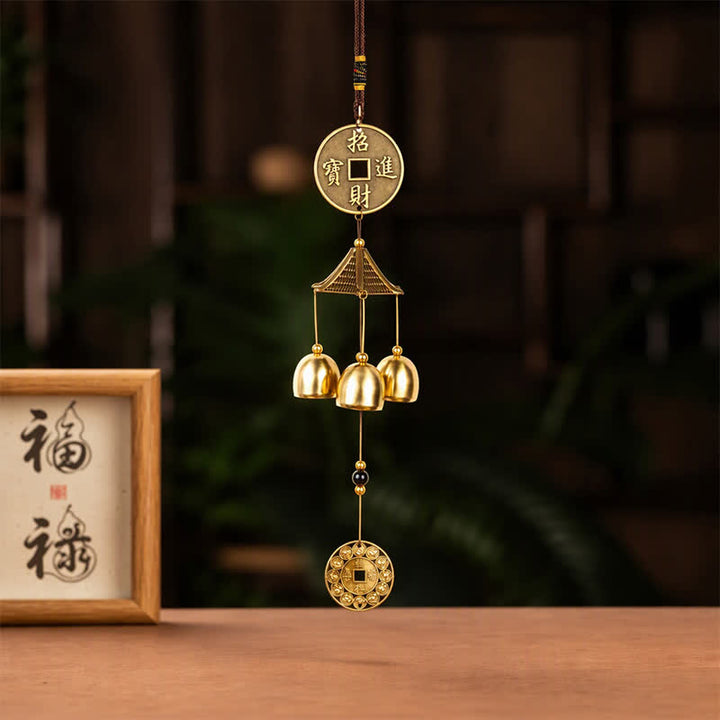 Buddha Stones Pi Xiu Bagua Gourd Coin Wealth Bells & Chimes - image 26