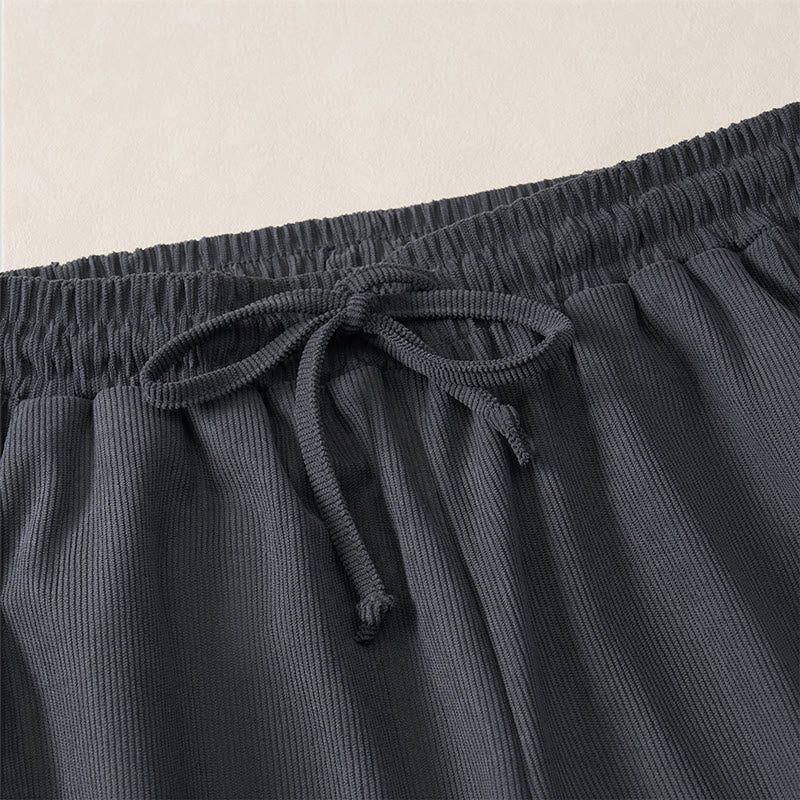 Buddha Stones Spring Casual Minimalist Drawstring Solid Ankle Pants Women's Harem Pants With Pockets - image 20