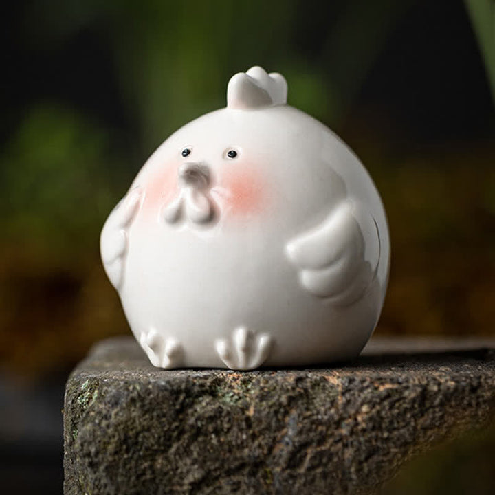 Buddha Stones Ceramic Chinese Zodiac Purity Round Animal Display Cute Animal Decor - image 19