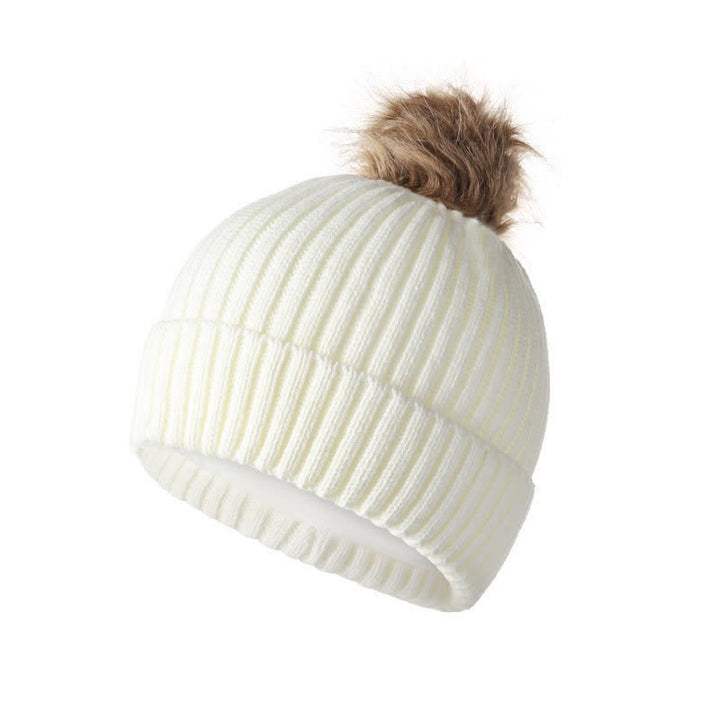 Buddha Stones Fall Winter Ribbed Knit Pom Pom Cozy Women's Scarf Hat Gloves - image 14