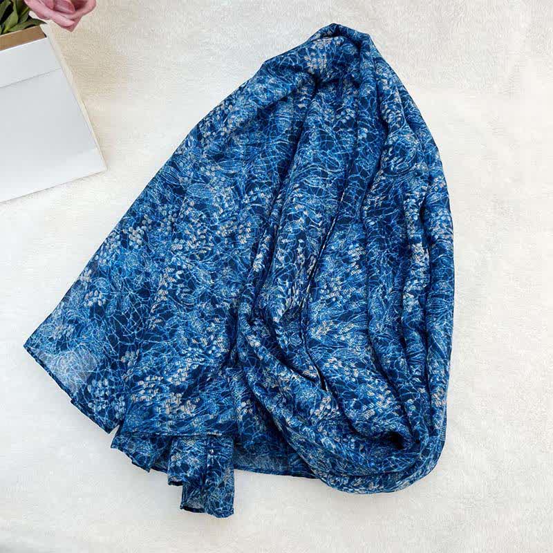 Buddha Stones Spring Summer Vintage Floral Abstract Women's Scarf - image 1