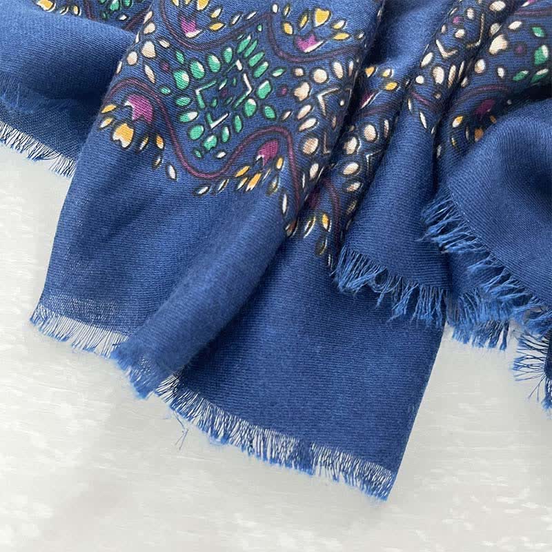 Buddha Stones Spring Fall Ethnic Floral Leaf Print Women's Scarf - image 4