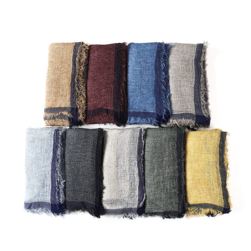 Buddha Stones Fall Simple Solid Tassel Lightweight Women's Scarf - image 13