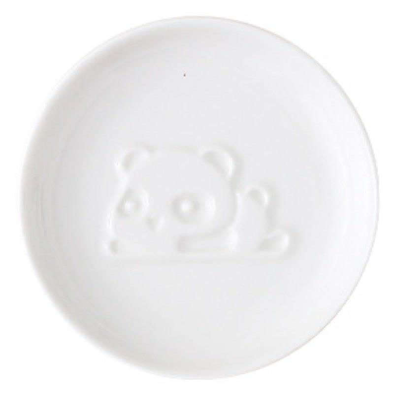 Buddha Stones White Ceramic Panda Relief Mini Sauce Dish - image 12