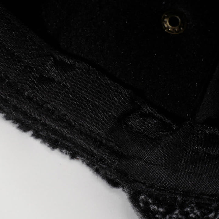 Buddha Stones Winter Plush Trim Earflap Baseball Style Men's Hat - image 8