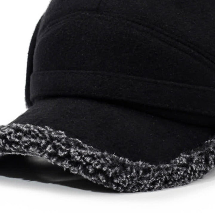 Buddha Stones Winter Plush Trim Earflap Baseball Style Men's Hat - image 7