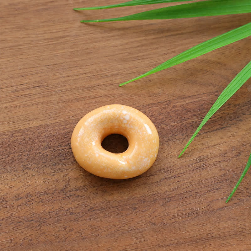 Buddha Stones Ceramic Food Style Mini Chopstick Holder - Doughnuts Approx. 3.5 × 3.1 × 1.25 cm - image 12