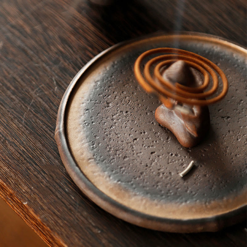 Small Person Meditation Ceramic Spiritual Healing Incense Burner - image 10