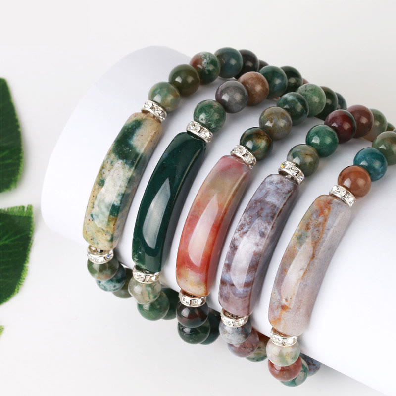 Buddha Stones Natural Quartz Love Heart Healing Beads Bracelet - image 6