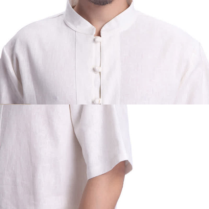 Buddha Stones Spiritual Zen Meditation Prayer Practice Cotton Linen Clothing Men's Set - image 14
